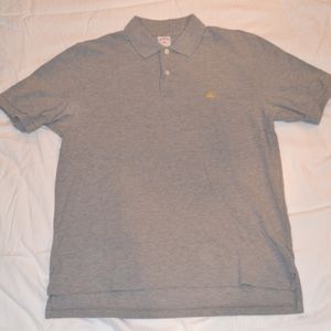 Brooks Brothers Mens M Gray SS Polo Shirt